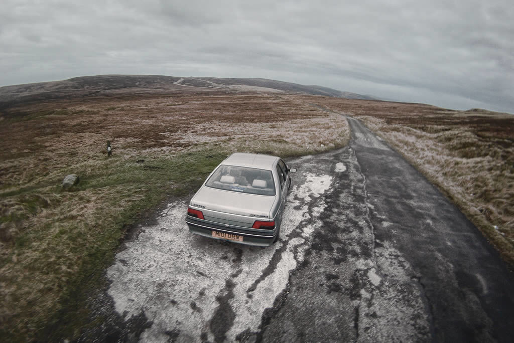 Roadside 14-1-15 - Peugeot 405, High Peak