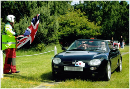 at the starting line for MG's in the Trees