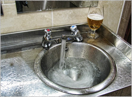Abandoned drink in the Kerryman