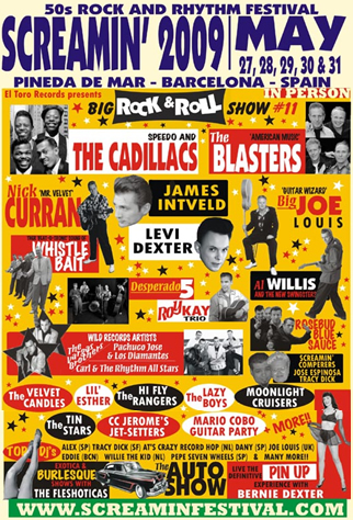 2009 Screamin Festival Poster