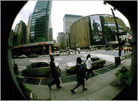 View from the breakfast table of the Stagedoor Delicatessen