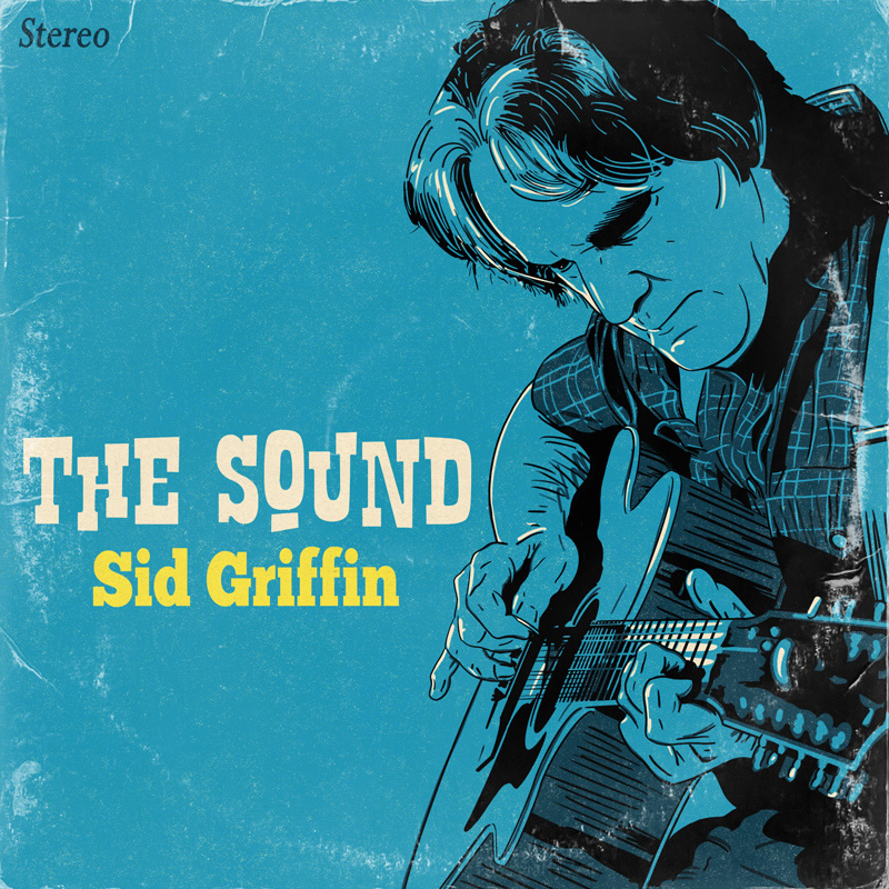 Sid Griffin 'The Sound' Single cover design and illustration.